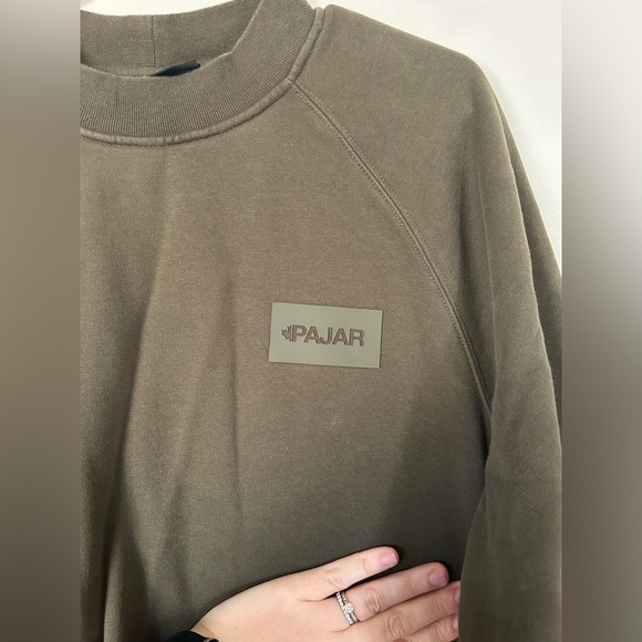 Pajar ATLIN WOMEN'S OVERSIZED FIT CREW SWEATSHIRT Size S Olive - Picture 5 of 9